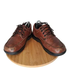 Apex Men's Shoe Ariya Walker #Y910M Oxford Size 7.5 Brown Leather   Black Sole