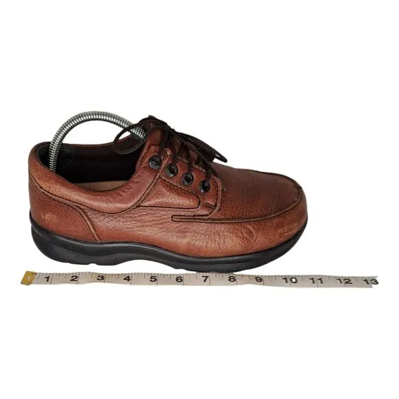 Apex Men's Shoe Ariya Walker #Y910M Oxford Size 7.5 Brown Leather   Black Sole