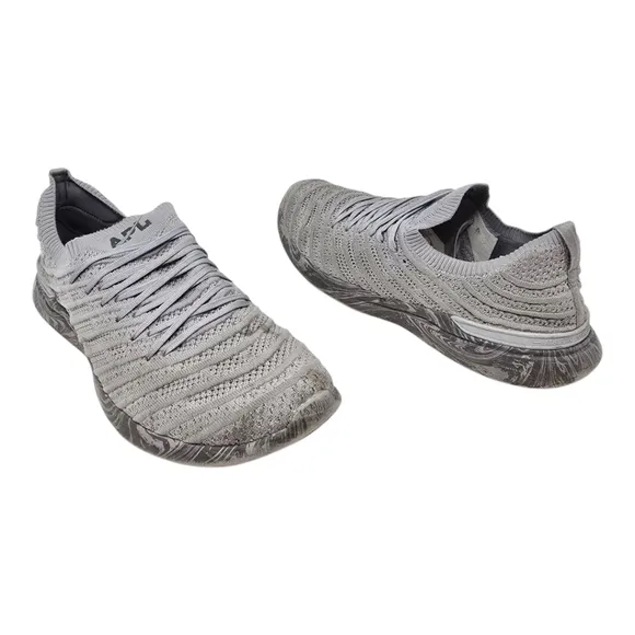 APL Athletic Propulsion Labs Gray Techloom Wave Mens Running Sneakers Size 13