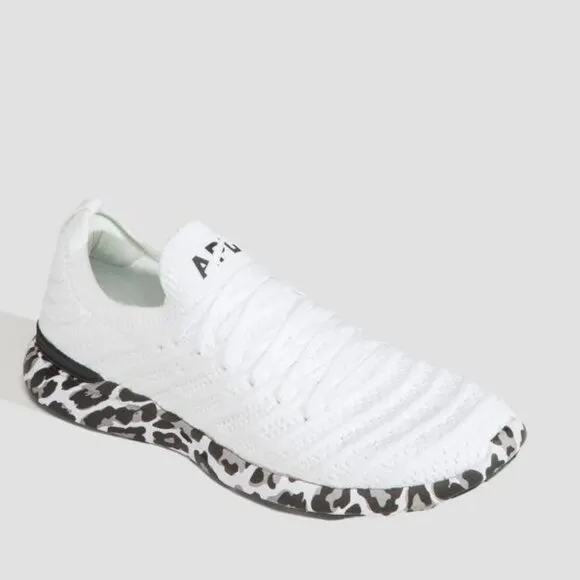 APL Techloom Wave Sneakers White Leopard SZ 11 NWT