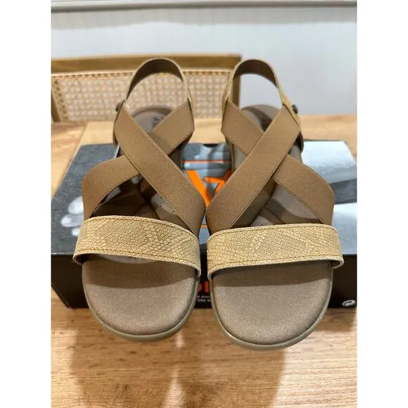 Arcopedico Montery Leather Tex Slingback Sandals Biscuit Size 40 EU 9 US NIB