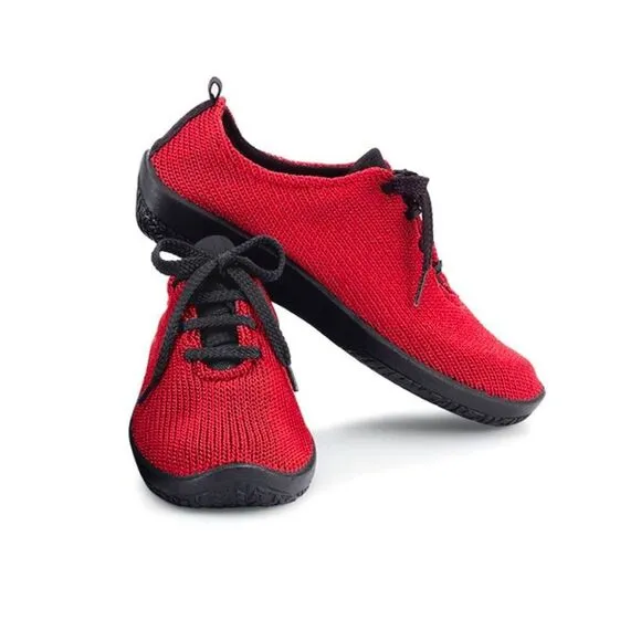 Arcopedico Red Knit Sneakers