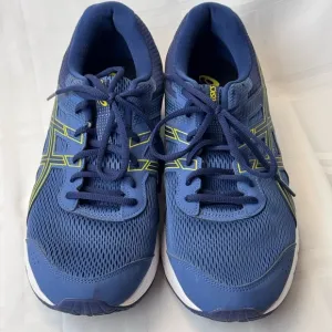 Asics Blue and Yellow Sneakers Breathable Mesh Design
