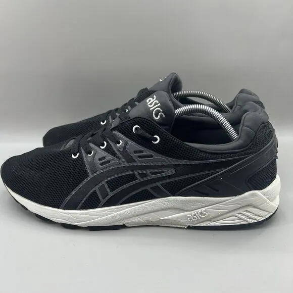 Asics Gel Kayano Evo Men Size 12 Shoes Black White Running Comfort Sneaker H5Y3Q