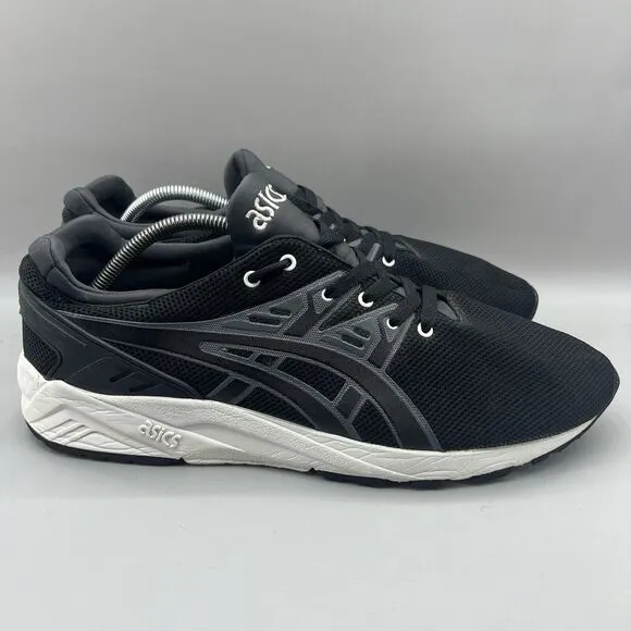Asics Gel Kayano Evo Men Size 12 Shoes Black White Running Comfort Sneaker H5Y3Q