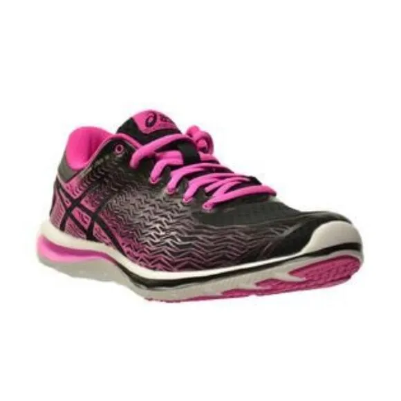 ASICS Gel- Super J33 2 Women's Black Pink Glow Silver Running Sneakers Sz 10 NEW