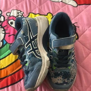 ASICS Kids Camo Blue Sneakers