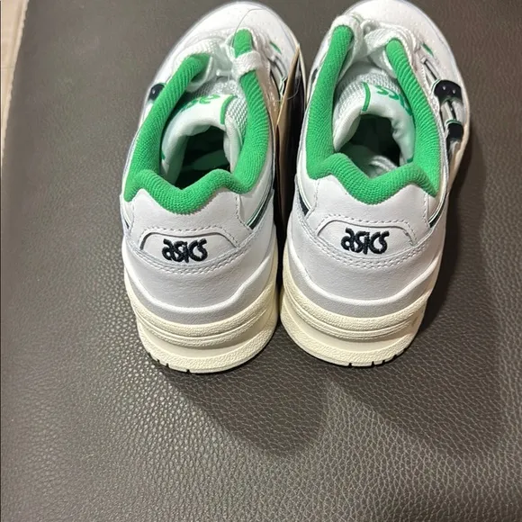 ASICS Kids' White and Green Sneakers NWT