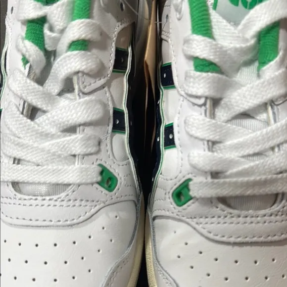 ASICS Kids' White and Green Sneakers NWT