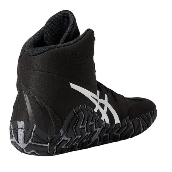 Asics Mens Aggressor 5 Wrestling Shoes US 9.5 Black White Athletic NIB