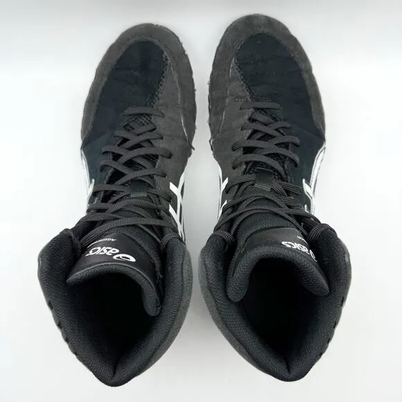 Asics Mens Aggressor 5 Wrestling Shoes US 9.5 Black White Athletic NIB