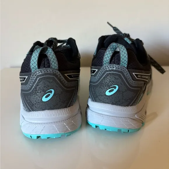 ASICS Women's Gel-Venture 7 Black and Blue Shoes