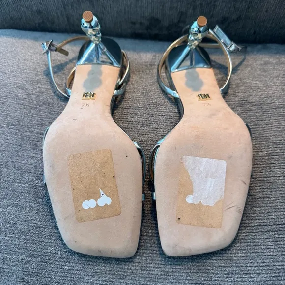 Badgley Mischka Callie Beaded Heel Sandal 7.5