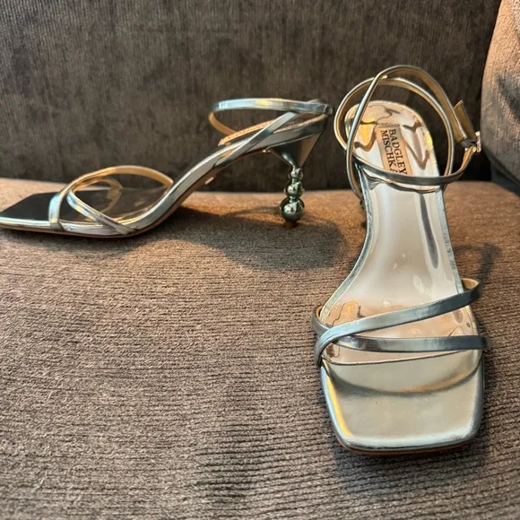Badgley Mischka Callie Beaded Heel Sandal 7.5