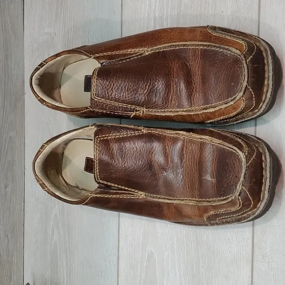 Bed Stu Mens Leather Square Toe Loafer Oxford shoes sz 9