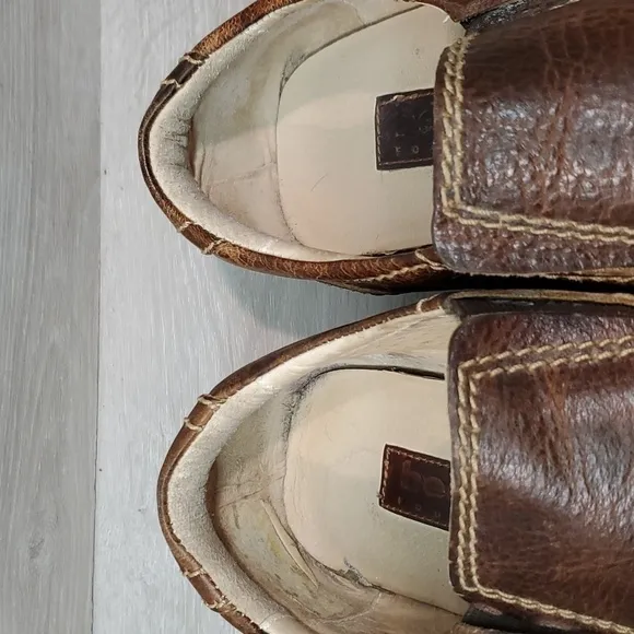 Bed Stu Mens Leather Square Toe Loafer Oxford shoes sz 9
