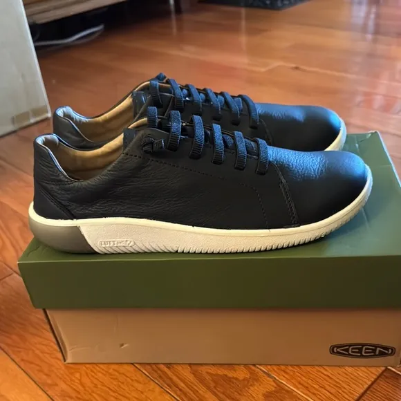 Bet Keen Men's Black Leather Sneakers 13