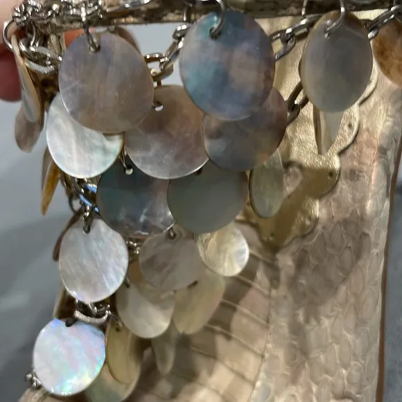 Betsy Johnson Chain and Mother of Pearl Style Sequin