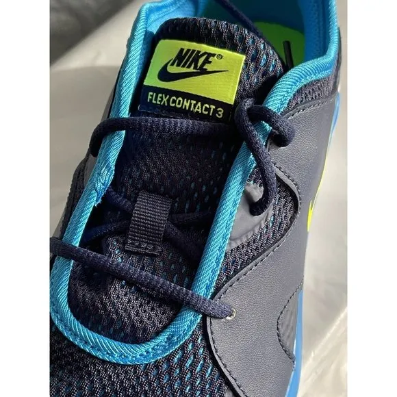 Big Kids Sneakers Size 6Y Nike Flex Contact 3 (GS)Running Shoes Blue