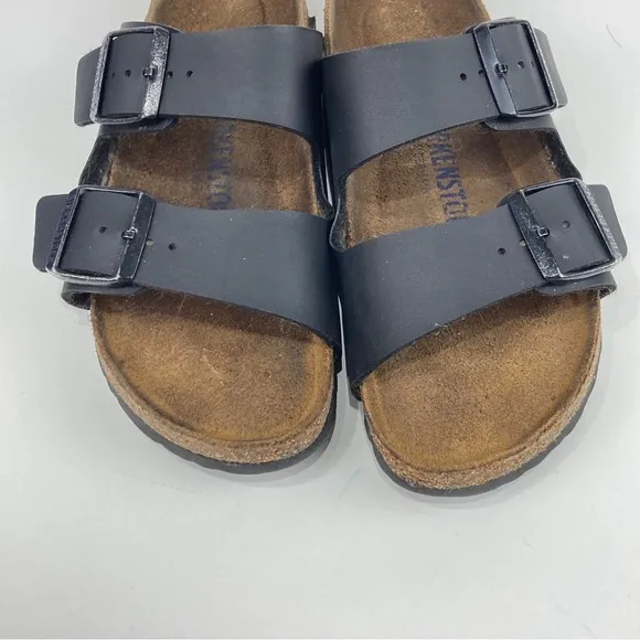 Birkenstock Arizona Bs Narrow Fit Leather Sandal Black Women’s 37
