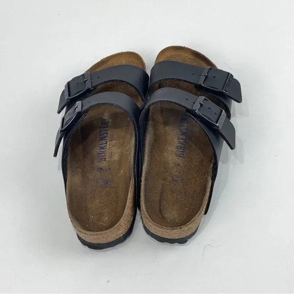 Birkenstock Arizona Bs Narrow Fit Leather Sandal Black Women’s 37
