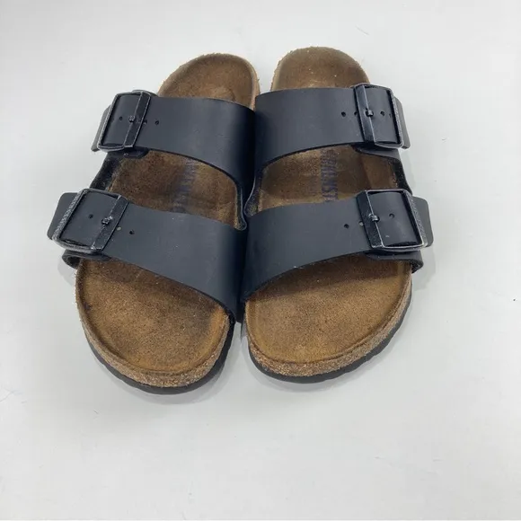 Birkenstock Arizona Bs Narrow Fit Leather Sandal Black Women’s 37