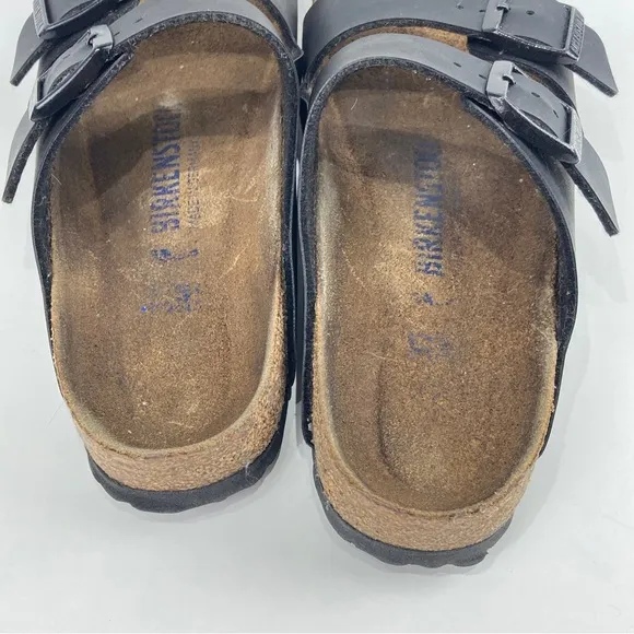 Birkenstock Arizona Bs Narrow Fit Leather Sandal Black Women’s 37
