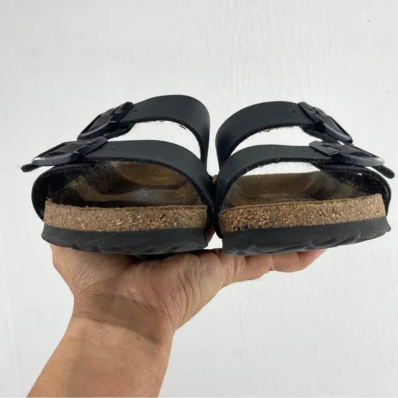 Birkenstock Arizona Bs Narrow Fit Leather Sandal Black Women’s 37