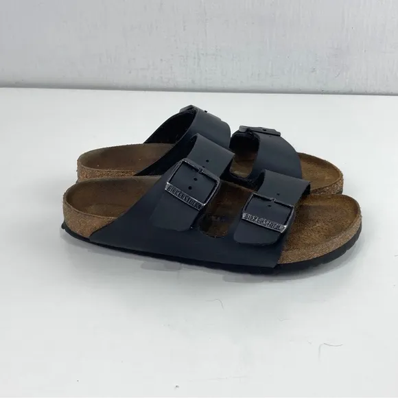 Birkenstock Arizona Bs Narrow Fit Leather Sandal Black Women’s 37