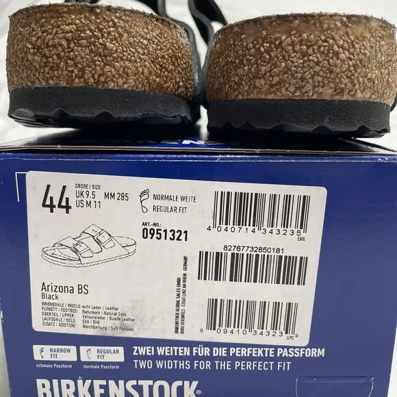 Birkenstock Arizona Men's 44 Softbed Sandals Regular/Wide Width New In Box