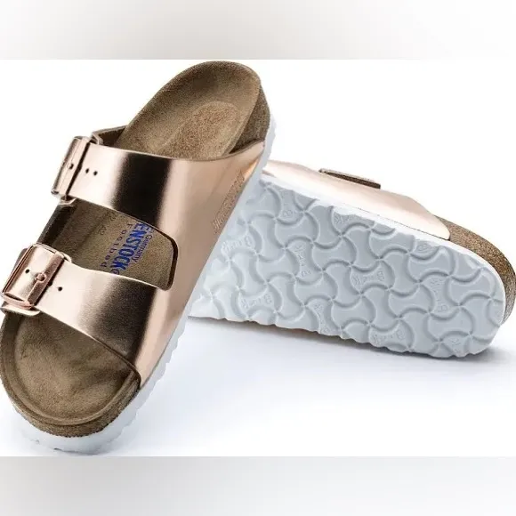 Birkenstock Arizona sandals - Metallic copper size 39 women’s 8