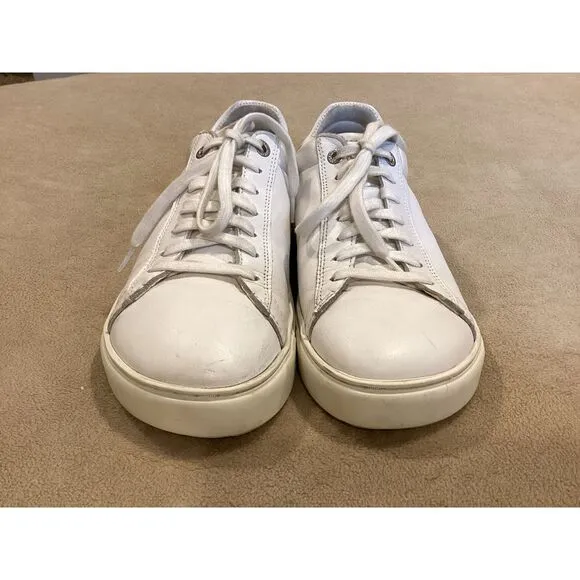Birkenstock Bend White Low Leather Sneakers, Women Size 8/Men Size 6, EU Size 39