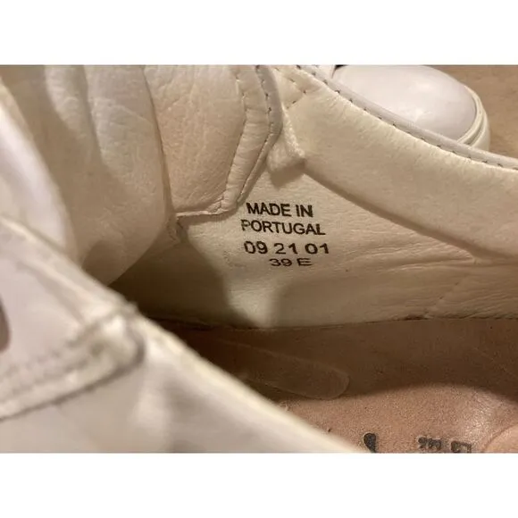 Birkenstock Bend White Low Leather Sneakers, Women Size 8/Men Size 6, EU Size 39