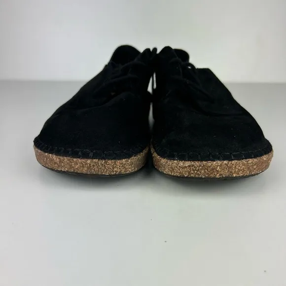 BIRKENSTOCK BLACK WOMENS GARY SUEDE LACE UP SIZE 365-5.5  US