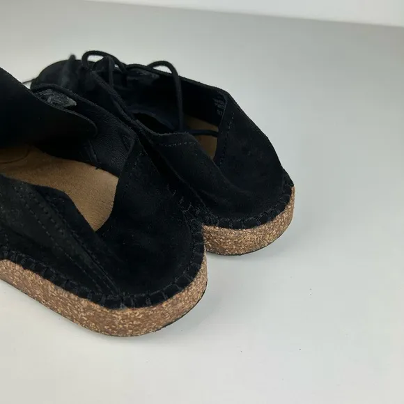 BIRKENSTOCK BLACK WOMENS GARY SUEDE LACE UP SIZE 365-5.5  US