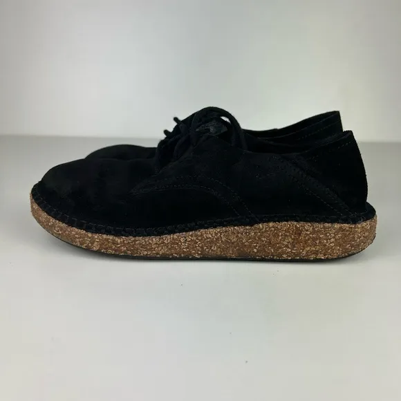 BIRKENSTOCK BLACK WOMENS GARY SUEDE LACE UP SIZE 365-5.5  US