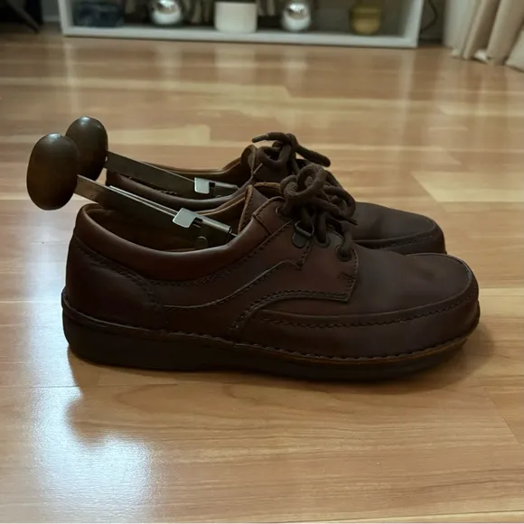 Birkenstock Brown Leather Baltimore Bohemian Moc Toe Lace Up Oxford Loafer Sz 7