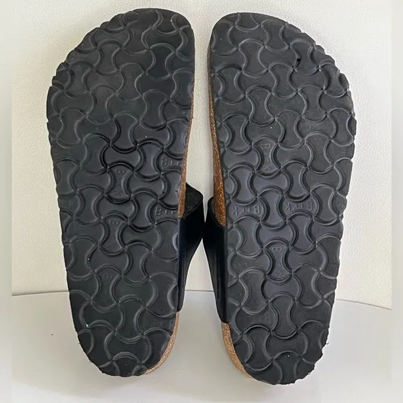 Birkenstock Gizeh Women’s Thong Sandals Black Size Leather 39 / 8 Regular Width