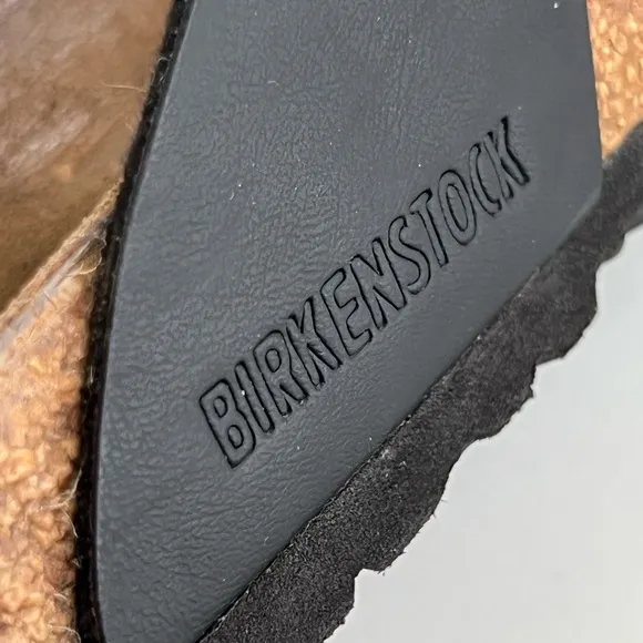 Birkenstock Gizeh Women’s Thong Sandals Black Size Leather 39 / 8 Regular Width