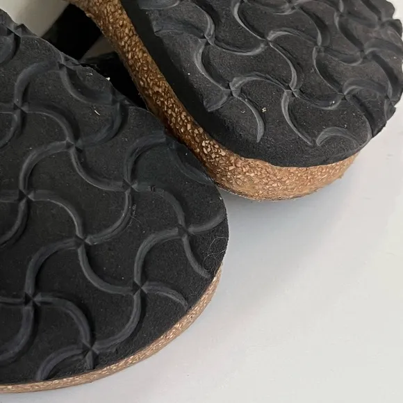 Birkenstock Gizeh Women’s Thong Sandals Black Size Leather 39 / 8 Regular Width