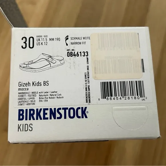 Birkenstock Kids Gizeh Mocha Sandals