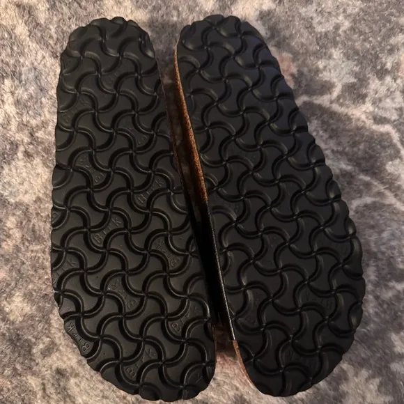 Birkenstock Madrid Big Buckle Sandals in Black Licorice