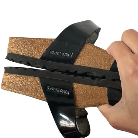 Birkenstock Mayari Black Patent Sandals Regular Width, US 6-6.5