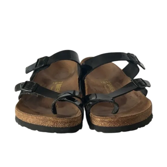 Birkenstock Mayari Black Patent Sandals Regular Width, US 6-6.5