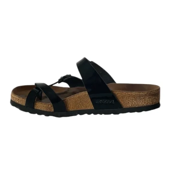Birkenstock Mayari Black Patent Sandals Regular Width, US 6-6.5