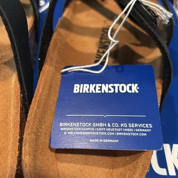 Birkenstock Mayari black sandals size 38 or women’s 8, narrow fit