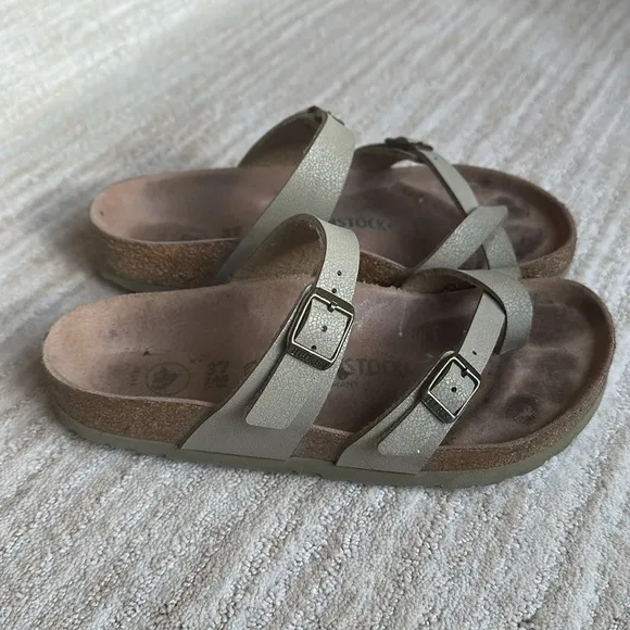 Birkenstock Mayari Vegan Faded Khaki Birkibuc™ EU 37 | 6.5