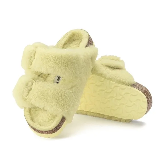 Birkenstock NWT Women’s Arizona Genuine Shearling Sandals Size 9-9.5