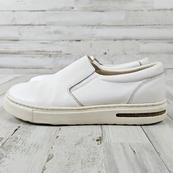 Birkenstock Oswego White Leather Sneaker Shoes