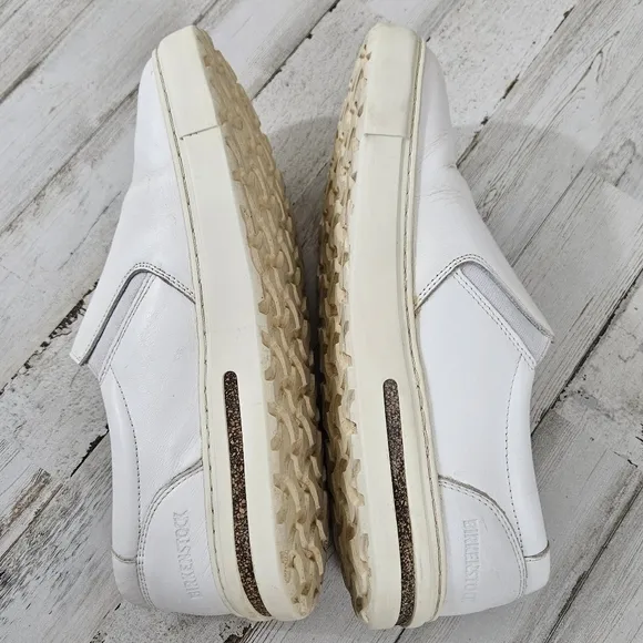 Birkenstock Oswego White Leather Sneaker Shoes